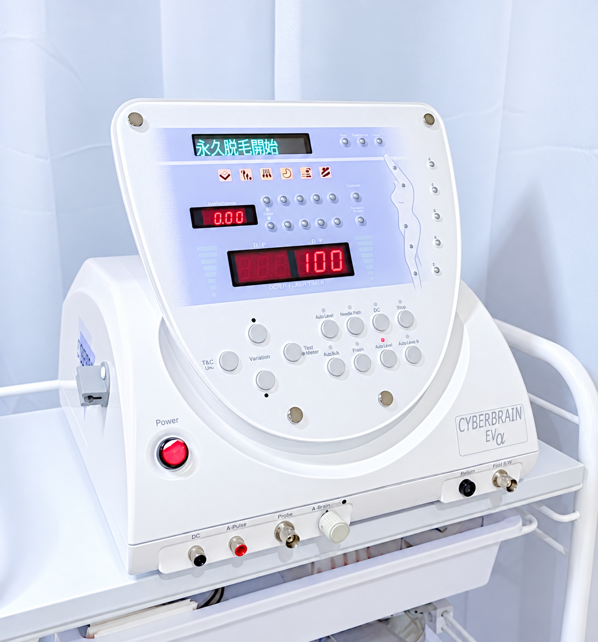 Finaléで使用する美容電気脱毛器